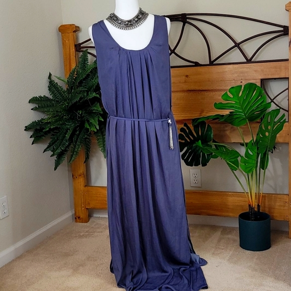 City Chic - L /Size 20, Gray Maxi Dress - Picture 1 of 3